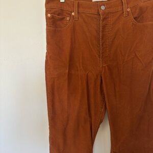 Rust Corduroy Pants